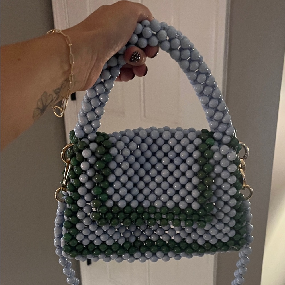 Kate Spade x Target - Blue and Green beaded bag